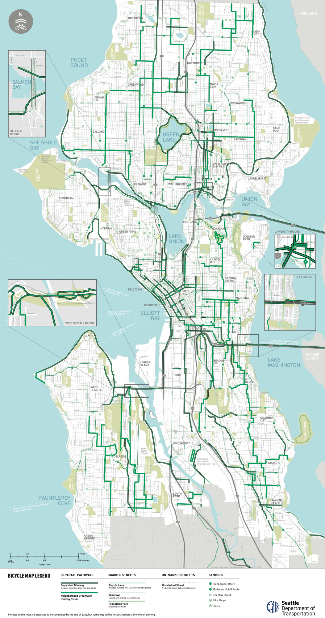 SDOT bicycle map